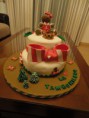 Tarta de Navidad de dos pisos