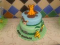 Tarta de animales de la selva
